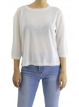 Maglia girocollo con brillantini 